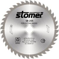Диск Stomer SB-255 пильный, по дереву, 254x30mm, 40 зубьев