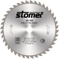 Диск Stomer SB-305 пильный, по дереву, 305x30mm, 40 зубьев