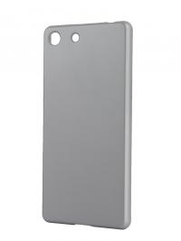 Аксессуар Чехол-накладка Sony Xperia M5 BROSCO пластиковый Silver M5-SOFTTOUCH-SILVER