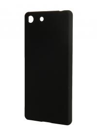 Аксессуар Чехол-накладка Sony Xperia M5 BROSCO пластиковый Black M5-SOFTTOUCH-BLACK