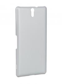 Аксессуар Чехол-накладка Sony Xperia C5 Ultra BROSCO пластиковый Silver C5U-SOFTTOUCH-SILVER