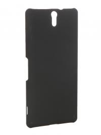 Аксессуар Чехол-накладка Sony Xperia C5 Ultra BROSCO пластиковый Black C5U-SOFTTOUCH-BLACK