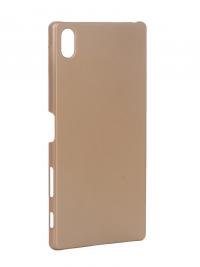 Аксессуар Чехол Sony Xperia Z5 Premium BROSCO пластиковый Copper Z5P-SOFTTOUCH-COPPER