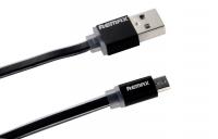 Аксессуар Remax MicroUSB Colorful Cable Black RE-005m