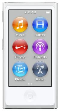 Плеер APPLE iPod Nano - 16Gb White-Silver MKN22RU/A