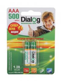 Аккумулятор AAA - Dialog R03 HR03/500-2B 500 mAh Ni-MH (2 штуки)