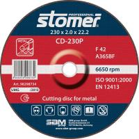 Диск Stomer CD-230P отрезной, по металлу 230x2.0x22.2mm