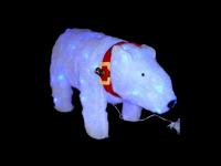 Новогодний сувенир SnowHouse Белый медведь MH60585E18 Blue