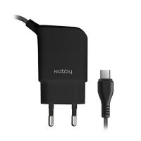 Зарядное устройство Nobby Practic 013-001 micro USB 2.1A 1.2m Black 08997