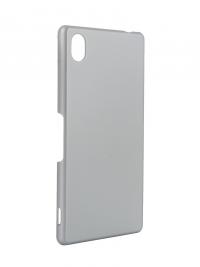 Аксессуар Чехол-накладка Sony Xperia M4 Aqua BROSCO пластиковый Silver M4A-BACK-02-SILVER