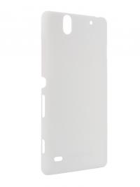 Аксессуар Чехол-накладка Sony Xperia C4 BROSCO пластиковый White C4-SOFTTOUCH-WHITE