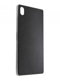 Аксессуар Чехол Sony Xperia Z5 Premium BROSCO Black Z5P-LEATHER-TPU-BLACK