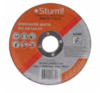 Диск Sturm! 9020-07-115x12 отрезной, по металлу 115x1.2x22.2mm