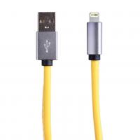 Аксессуар Activ USB / Lighting Leather для APPLE iPhone 5 Yellow-Gray 51573