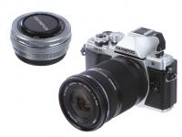 Фотоаппарат Olympus OM-D E-M10 Mark II Kit 14-42 mm Pancake + 40-150 mm R EZ Silver-Silver-Black