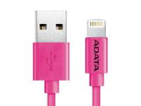 Аксессуар A-Data Lightning to USB 1m AMFIPL-100CM-CPK Pink