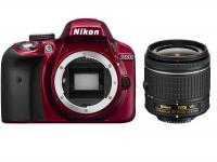 Фотоаппарат Nikon D3300 Kit 18-55 mm VR AF-P Red