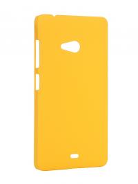Аксессуар Чехол Microsoft Lumia 540 SkinBox 4People Yellow T-S-ML540-002 + защитная пленка