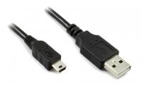 Аксессуар Greenconnect Premium USB 2.0 AM-Mini 5pin Black GCR-UM2M5P-BB2S-1.0m