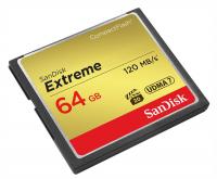 Карта памяти 64Gb - SanDisk Extreme CF 120MB/s - Compact Flash SDCFXSB-064G-G46