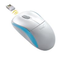 Мышь беспроводная Genius NS-6000 White-Light Blue USB