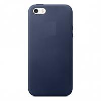 Аксессуар Чехол APPLE iPhone 5 / 5S / SE Leather Case Midnight Blue MMHG2ZM/A