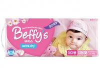 Подгузники Beffys Extra Dry L 9-14кг 38шт для девочек