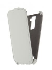 Аксессуар Чехол LG K10 K410 Activ Flip Case Leather White 57474