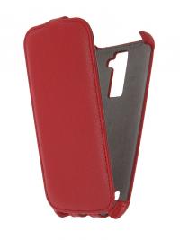 Аксессуар Чехол LG K10 K420 Activ Flip Case Leather Red 57473