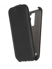 Аксессуар Чехол LG K10 K420 Activ Flip Case Leather Black 57350
