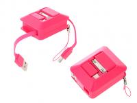 Аксессуар Melkin TCU SL-01 USB - Lightning/30-pin/MicroUSB Rose 58461