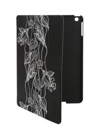 Аксессуар Чехол InterStep Leather для APPLE iPad Air Black Lily 33395