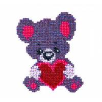 Набор для творчества Бисеринка Мишка для вышивания бисером Б-0003