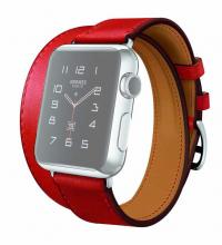 Аксессуар Комплект ремешков APPLE Watch 42mm ROCK Genuine Leather Watch Strap Red