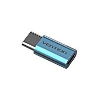 Аксессуар Vention USB Type C M - USB 2.0 Micro B 5pin F Blue VAS-S10-S