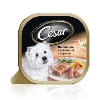 Корм Cesar Цыпленок, запеченный с курагой 100g для собак 10083318/10070128