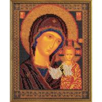 Набор для творчества Кроше Казанская Богородица для вышивания бисером В148
