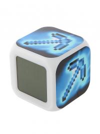 Гаджет Toypost Алмазная кирка N03358 Часы настольные пиксельные с подсветкой