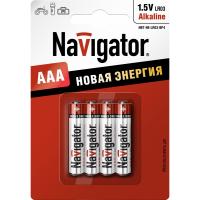 Батарейка AAA - Navigator Alkaline 94 751 LR03-4BL (4 штуки)