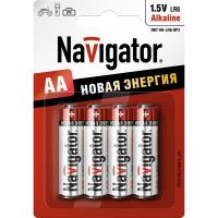 Батарейка AA - Navigator Alkaline 94 753 LR06-4BL (4 штуки)