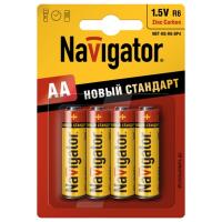 Батарейка AA - Navigator Heavy Duty 94 758 R06-4BL (4 штуки)
