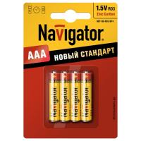 Батарейка AAA - Navigator Heavy Duty 94 767 R03-4BL (4 штуки)