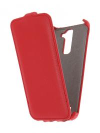 Аксессуар Чехол LG K8 K350 Activ Flip Case Leather Red 58534