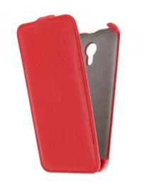 Аксессуар Чехол Meizu M2 Note Activ Flip Case Leather Red 55359