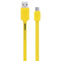 Аксессуар Remax USB - MicroUSB Fishbone 1m Yellow 14386