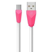 Аксессуар Remax USB - MicroUSB Aliens RC-030m 1m White-Pink 14381