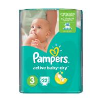 Подгузники Pampers Active Baby-Dry Midi 5-9кг 22шт 4015600001674