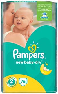Подгузники Pampers New Baby-Dry Mini 3-6кг 76шт 4015400735878