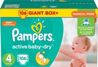 Подгузники Pampers Active Baby-Dry Maxi 8-14кг 106шт 4015400737278