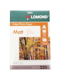 Фотобумага Lomond A4 220g/m2 матовая двухсторонняя 25 листов 0102148